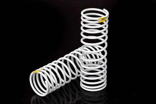 Traxxas 5856 - Springs Front (White) (Progressive +20% Rate Yellow Stripe) (2)