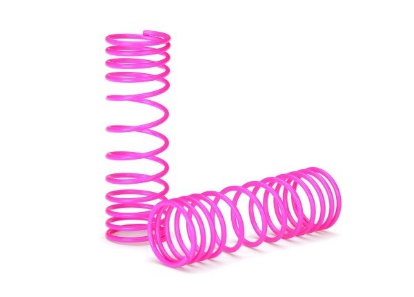 Traxxas 5857P - Springs Front (Pink) (Progressive Rate) (2)