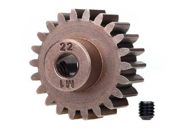 Traxxas 6495X - Gear 22-T pinion (1.0 metric pitch) (fits 5mm shaft)/ set screw