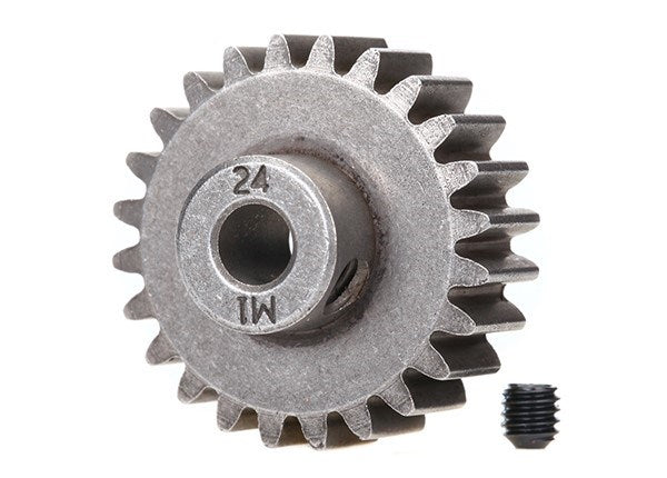 Traxxas 6496X - Gear 24-T pinion (1.0 metric pitch) (fits 5mm shaft)/ set screw