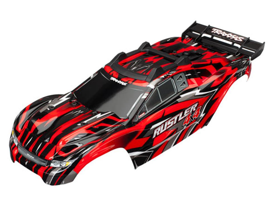 Traxxas 6718 - Body Rustler 4X4 Red Assembled