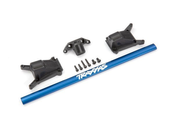 Traxxas 6730X Chassis brace kit blue (fits Rustler 4X4 and Slash 4X4 equipped with Low-CG chassis)