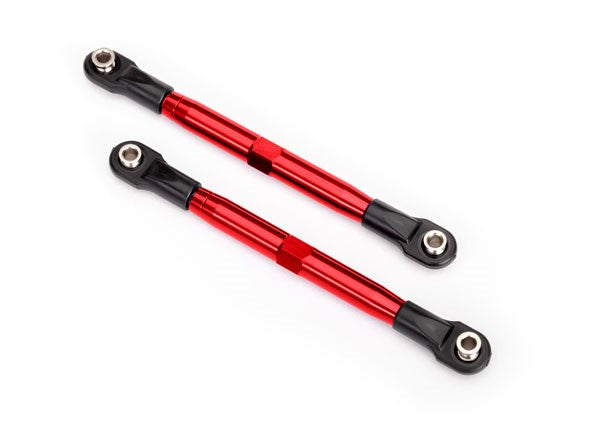Traxxas 6742R Toe links (TUBES red-anodized 7075-T6 aluminum stronger than titanium)