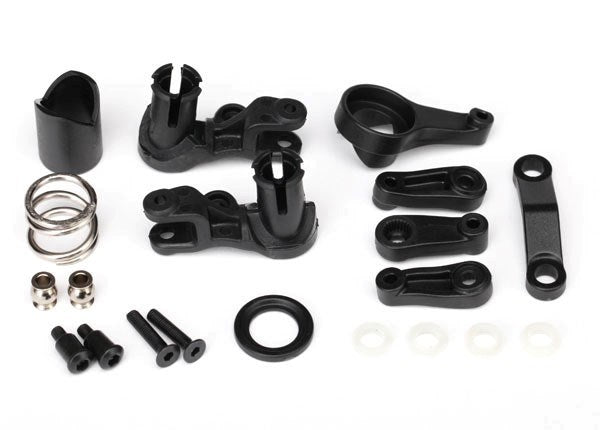 Traxxas 6845X - Steering Bellcranks/ Servo Saver/ Servo Saver Spring/ Servo spring retainer/servo horn steering