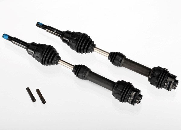 Traxxas 6851R -  2X Driveshafts Front Steel-Spline Constant-Velocity