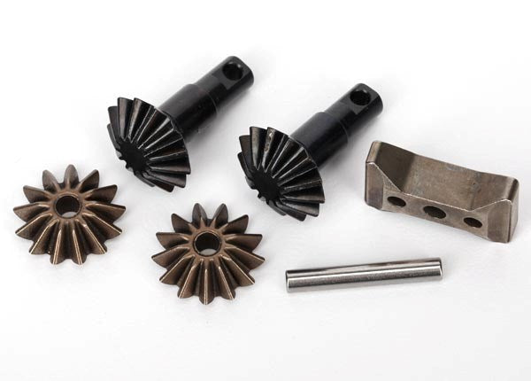 Traxxas 6882X - Gear set differential (output gears (2)/ spider gears (2)/ spider gear shaft carrier support)