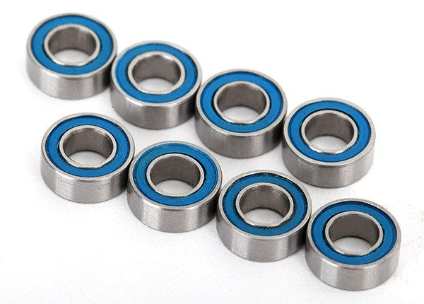 Traxxas 7019R - Ball Bearings Blue Rubber Sealed (4X8X3Mm) (8)