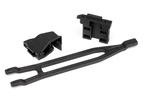 Traxxas 7426X - Battery hold-down tall (1)/ hold-down retainer front & rear (1 each) (allows for installation of taller multi-cell batteries)