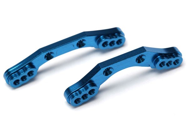 Traxxas 7537X - Shock towers front & rear 6061-T6 aluminum (blue-anodized)