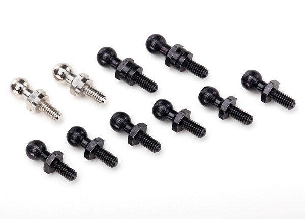 Traxxas 7540X - Pivot balls: black (6) silver (2) black (long) (2)