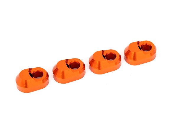 Traxxas 7743 Suspension pin retainer 6061-T6 aluminum (orange-anodized) (4)