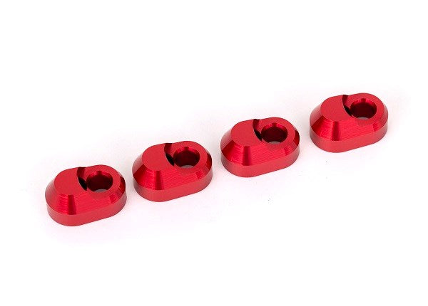 Traxxas 7743 Suspension pin retainer 6061-T6 aluminum (red-anodized) (4)