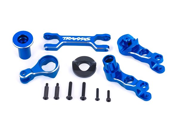 Traxxas 7746 Steering bellcranks / draglink (6061-T6 aluminum blue-anodized)