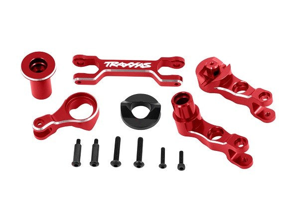 Traxxas 7746 Steering bellcranks / draglink (6061-T6 aluminum red-anodized)