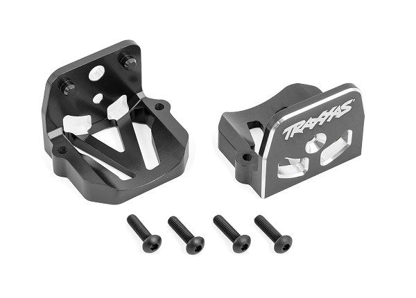 Traxxas 7760 Motor mounts 6061-T6 aluminum (gray-anodized)