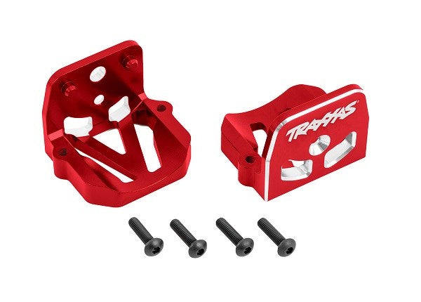 Traxxas 7760 Motor mounts 6061-T6 aluminum (red-anodized)