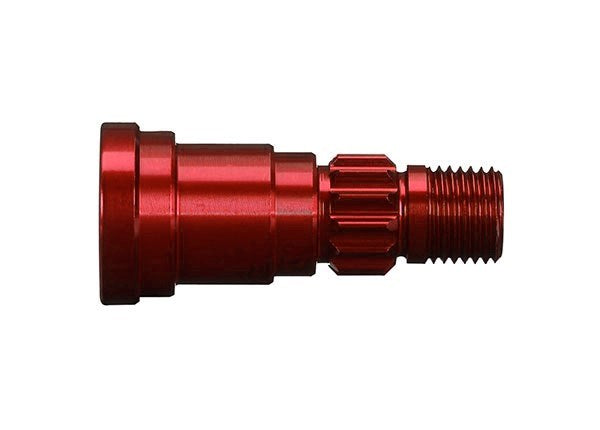 Traxxas 7768R - Stub axle aluminum (red-anodized) (1) (for use only with #7750X driveshaft)