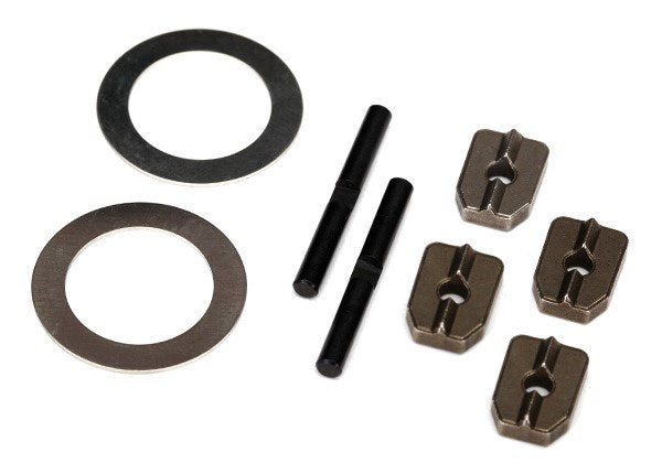 Traxxas 7783X - Spider Gear Shaft (2)/ spacers (4)/16x23.5x.5 stainless washer (2) (for #7781X aluminum differential carrier)