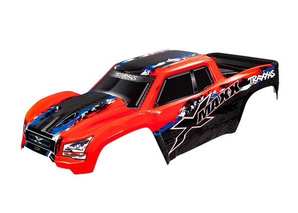 Traxxas 7811R - Body X-Maxx red (painted decals applied)