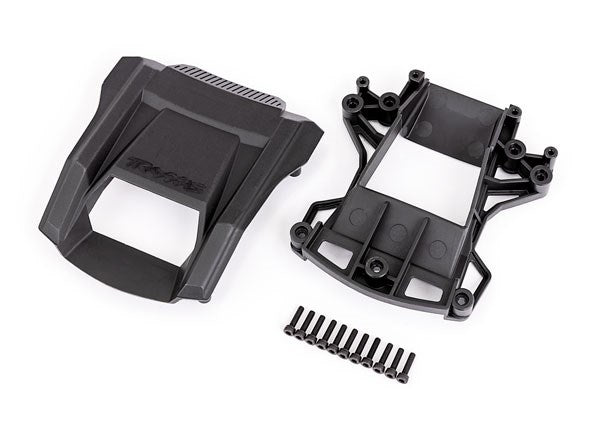 Traxxas 7814 Skid pads (hood scoop)/ mount/ 3x12mm CS (11) (attaches to #7812 body)