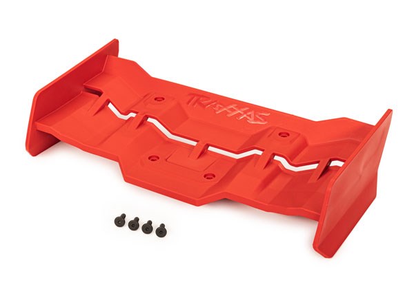 Traxxas 7821R Wing red/ 4x12mm FCS (4)