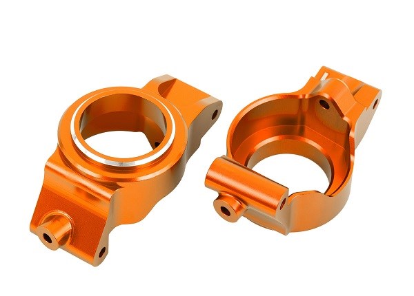 Traxxas 7832 Caster blocks (c-hubs) 6061-T6 aluminum (orange-anodized)