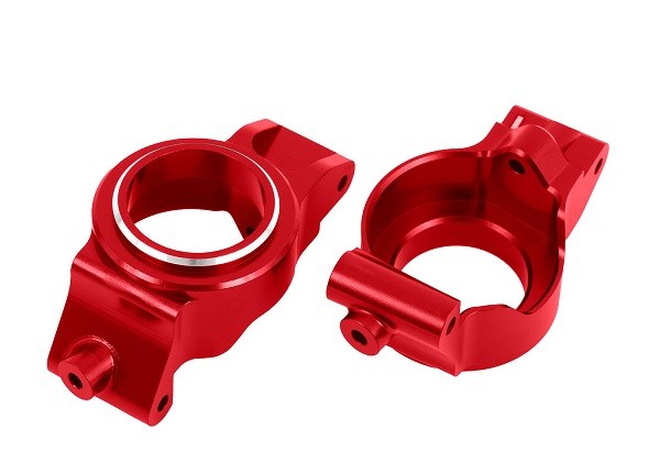 Traxxas 7832 Caster blocks (c-hubs) 6061-T6 aluminum (red-anodized)