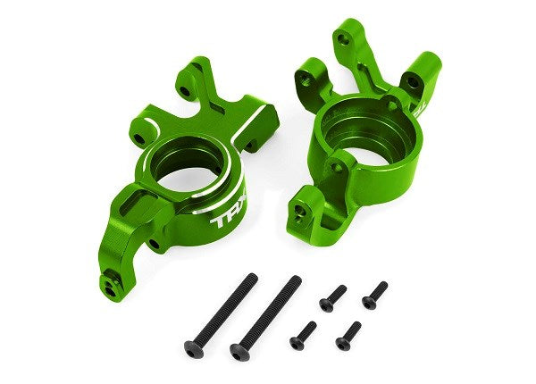 Traxxas 7836 Steering blocks 6061-T6 aluminum (green-anodized)