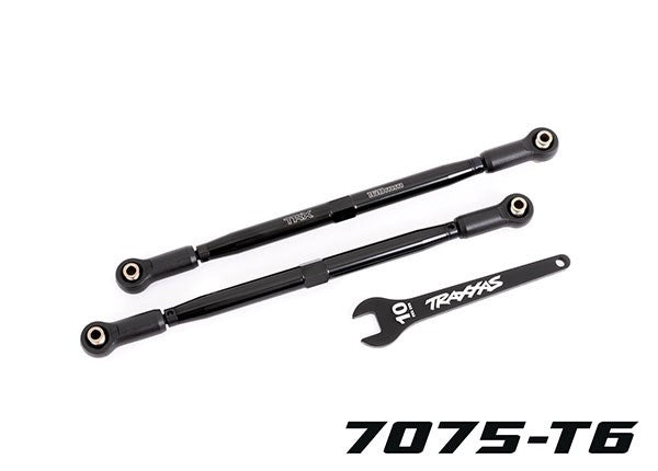 Traxxas 7897A Toe links front (TUBES black-anodized 7075-T6 aluminum stronger than titanium) (2)