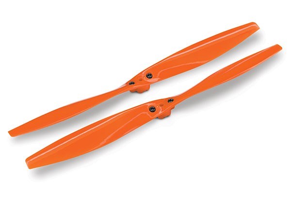 Traxxas 7930 - Rotor Blade Set Orange (2) (With Screws)
