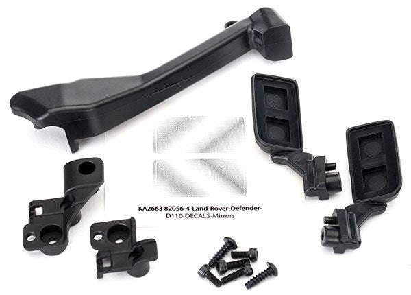 Traxxas 8020 - Mirrors side (left & right)/ snorkel/ mounting hardware (fits #8011 body)