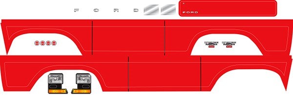 Traxxas 8078R - Decal Sheet Bronco Red (fits #8010 body)