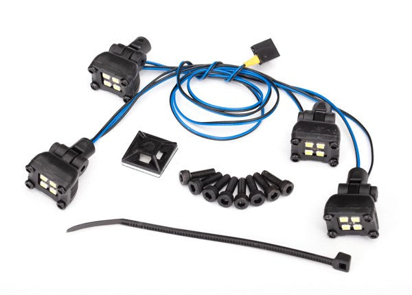 Traxxas 8086 LED expedition rack scene light kit (fits #8111 body requires #8028 power supply)