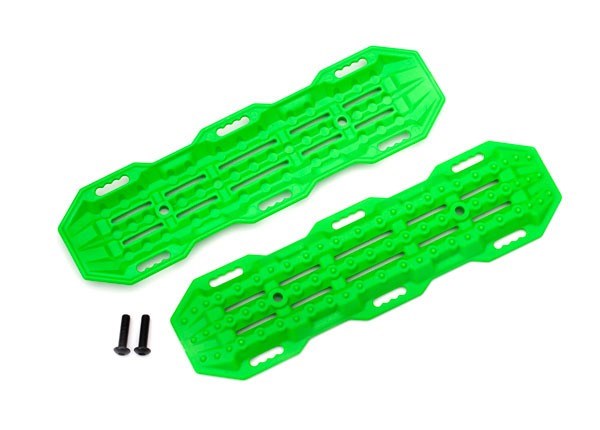 Traxxas 8121G Traction boards green/ mounting hardware