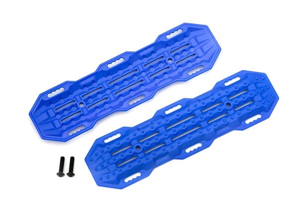 Traxxas 8121X - Traction boards blue/ mounting hardware