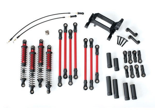 Traxxas 8140R - Long Arm Lift Kit Trx-4 Complete. Red