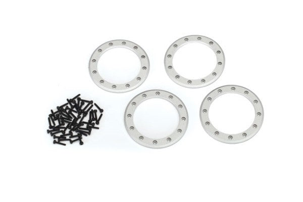 Traxxas 8168 - Beadlock Rings Satin (2.2') (Aluminum)(4)/ 2X10 Cs (48)