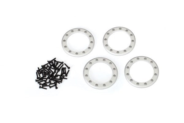 Traxxas 8169 - Beadlock Rings Satin (1.9') (Aluminum) (4)/ 2X10 Cs (48)