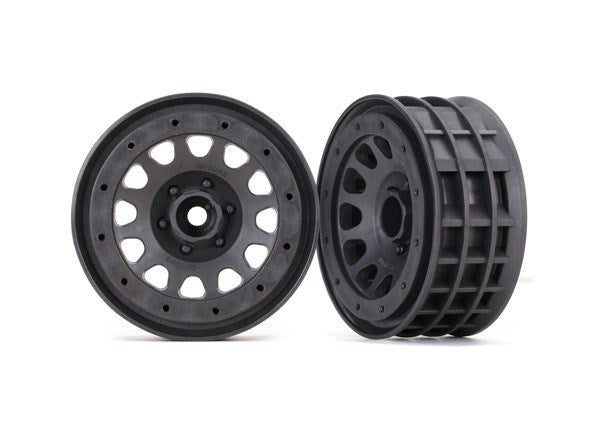 Traxxas 8171A - Wheels Method 105 2.2" (charcoal gray beadlock) (beadlock rings sold separately)