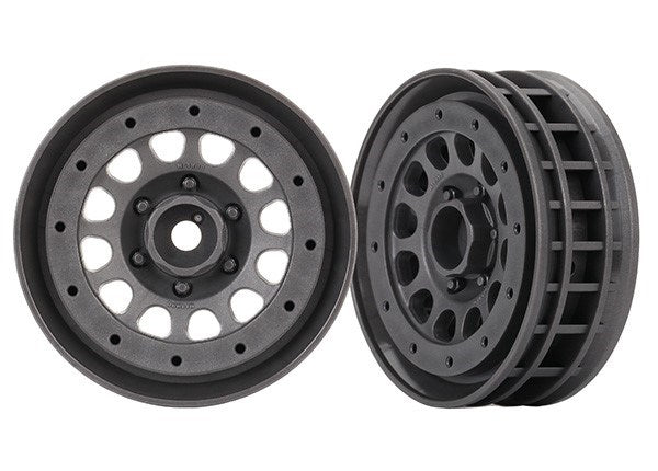 Traxxas 8173A - Wheels Method 105 1.9' (Charcoal Gray Beadlock) (Beadlock Rings Sold Separately)