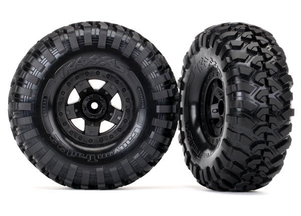 Traxxas 8181 Tires and wheels assembled glued (TRX-4 Sport wheels Canyon Trail 2.2 tires) (2)