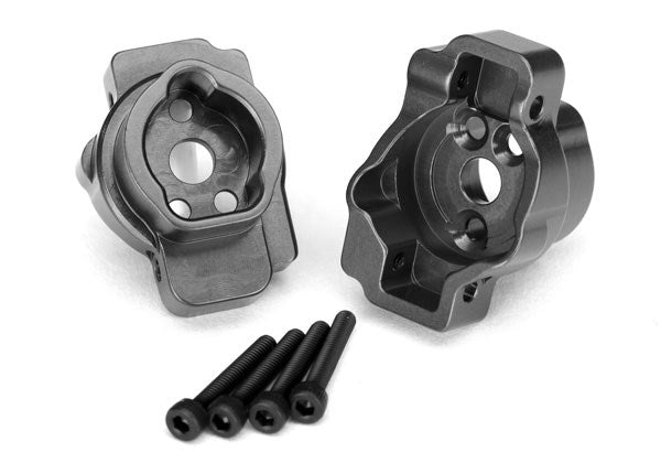 Traxxas 8256A Portal drive axle mount rear charcoal gray-anodized