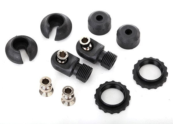 Traxxas 8264 - Caps & spring retainers GTS shocks (upper cap (2)/ hollow balls (4)/ bottom cap (2)/ upper retainer (2)/ lower retainer (2))