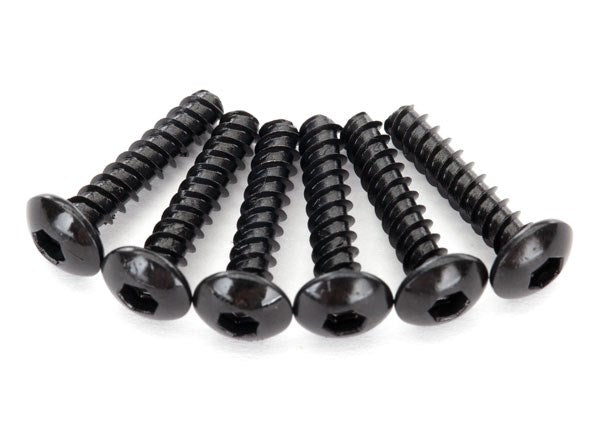 Traxxas 8299 - Screws 2.6x12mm button-head self-tapping (hex drive) (6)