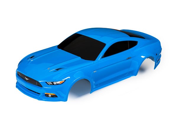 TRAXXAS 8312A Body Ford Mustang grabber blue (painted decals applied)