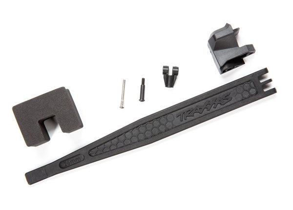 Traxxas 8326 Battery hold-down/ battery clip/ hold-down post/ foam spacer/ screw pin (for 288mm wheelbase)