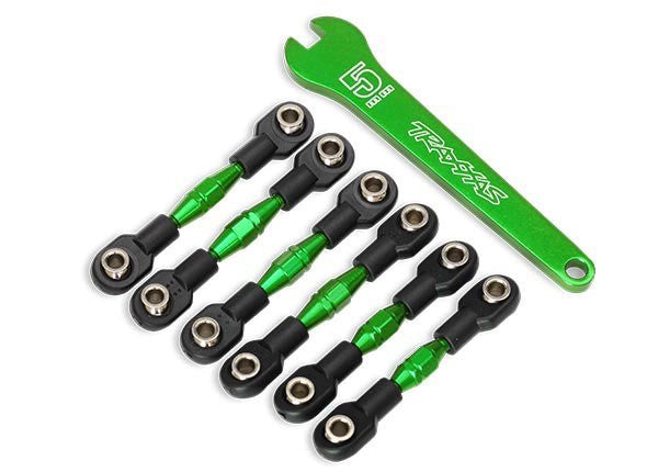 Traxxas 8341G - Turnbuckles and Camber links Aluminum Green-Anodized