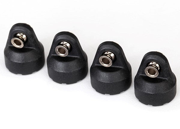 Traxxas 8361 - Shock caps (black) (4) (assembled with hollow balls)