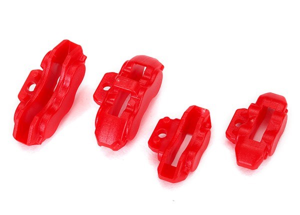 Traxxas 8367 -  Brake Calipers (Red) Front (2)/ Rear (2)