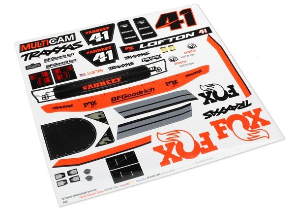 Traxxas 8515 - Decals Unlimited Desert Racer Fox Edition